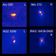 Illustration for article titled Merging galaxies can contain multiple active supermassive black holes